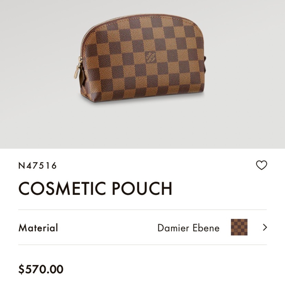 LV Damier Cosmetic Pouch